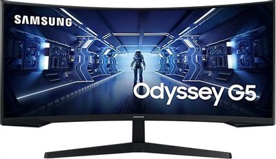 Монитор Samsung Odyssey G5 C34G55TWWI 34", черный [lc34g55twwixci]