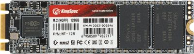 SSD накопитель KINGSPEC NT-128 128ГБ, M.2 2280, SATA III,  M.2