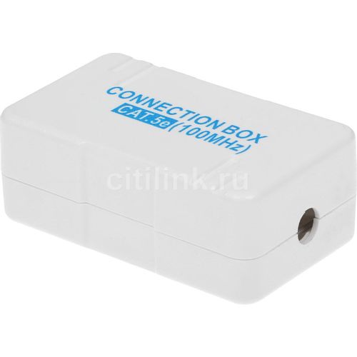 Адаптер WRline (WR-CM-IDC-C5E) проходн. Dual IDC кат.5E UTP бел.