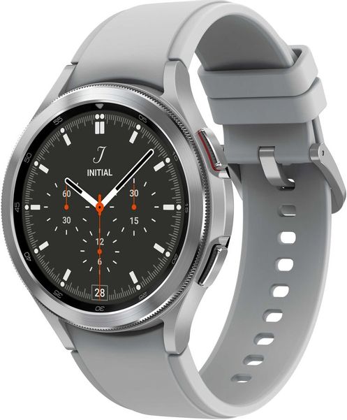 Смарт-часы Samsung Galaxy Watch 4 Classic 46мм,  1.4",  серебристый/серебристый [sm-r890nzsacis]