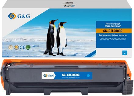 Картридж G&G GG-CTL2000C, CTL2000C, голубой / GG-CTL2000C