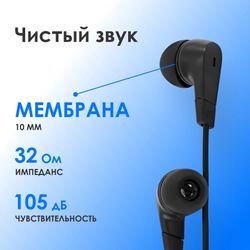 Наушники Oklick HS-S-250, 3.5 мм, черный