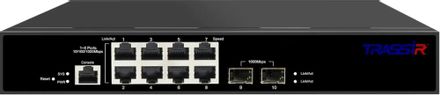 Коммутатор Trassir TR-NS24102S-120-8PoE, управляемый, 8 RJ-45, 10/100/1000 Мбит/с