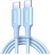Изображение товара Кабель UGREEN USB Type-C (m) -  USB Type-C (m),  1м,  5A,  голубой [65253]