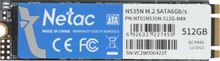 Изображение товара SSD накопитель NETAC N535N NT01N535N-512G-N8X 512ГБ, M.2 2280, SATA III,  M.2