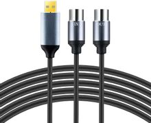 Изображение товара Кабель-переходник аудио PREMIER PCH-258 USB 2xDIN 5-pin 1.8м позолота