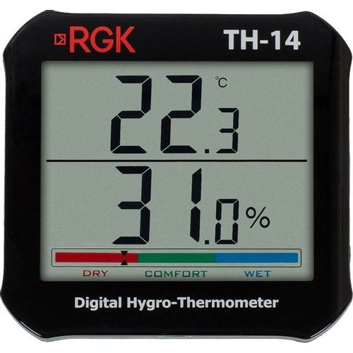Термогигрометр портативный RGK TH-14, с поверкой, черный [778602]