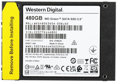 SSD WD 480Gb SATA III Green WDS480G3G0A