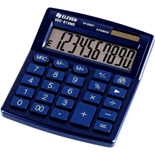 Калькулятор ELEVEN SDC-810NR, 10-разрядный, темно-синий