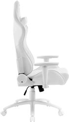 Кресло игровое ZONE 51 Frost, экокожа, до 150кг, белый