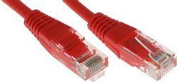 Патч-корд LanMaster вилка RJ-45, вилка RJ-45, кат.5E, ПВХ, 5м, красный