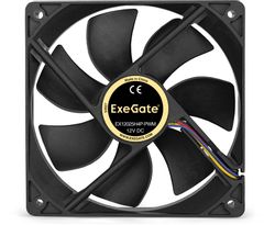 Вентилятор EXEGATE EX283392RUS 120мм, 4-pin, черный