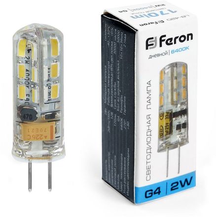 Упаковка ламп LED FERON G4,  капсульная, 2Вт, LB-420, 10 шт. [25859-10]