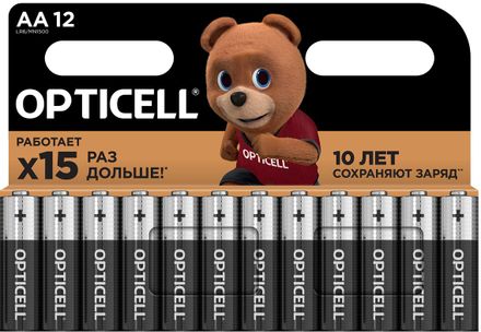 AA Батарейка OPTICELL Basic LR6, 12 шт.
