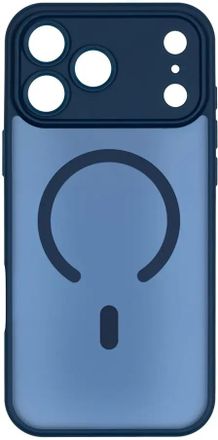 Чехол (клип-кейс) ZIBELINO Matte Shield, для Apple iPhone 17 Pro Max, противоударный, темно-синий [zms-apl-17-pro-max-msd-blblu]