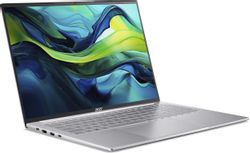 Ноутбук Acer Swift Lite SFL16-51M-54BL, 16", IPS, Intel Core Ultra 5 115U, 8-ядерный, 16ГБ LPDDR5, 512ГБ SSD, Intel Graphics, серебристый