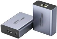 Изображение товара Переходник аудио-видео HDMI (f) - RJ45 UGREEN CM455 0.01м серый