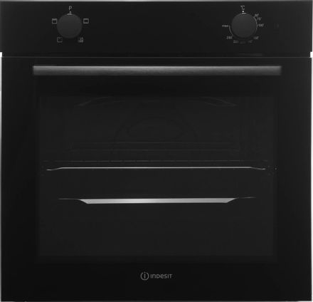 Духовой шкаф электрический Indesit IFE 2420 BL, 72л, дверца с 2 стеклами, черный