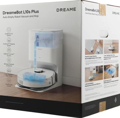Робот-пылесос DREAME L10s Plus, 75Вт, белый/белый [rll42sd