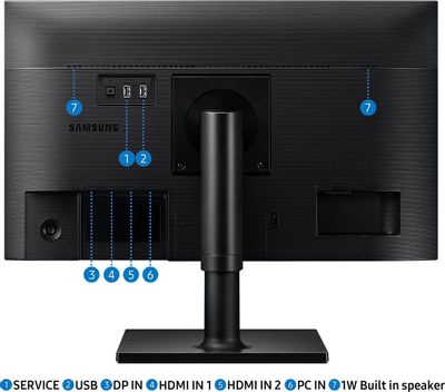 24" Монитор Samsung F24T450FZI, 1920x1080, IPS, 75Гц, 2хHDMI, 1хDP ...
