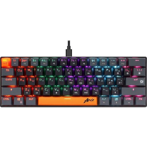 Клавиатура Defender Apex GK-002, проводная, USB, механическая, серый [45003]