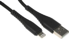 Изображение товара Кабель BORASCO Fishbone Lightning USB 1м черный 3A для устройств Apple