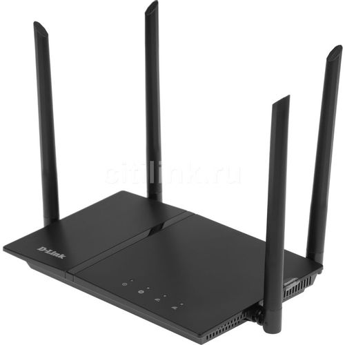 Wi-Fi роутер D-Link DIR-1260/RU/R1A, Wi-Fi 5, AC1200, 2.4/5ГГц, 4 LAN, 1xUSB, черный