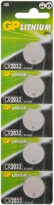 CR2032 Батарейка GP Lithium 5 шт.