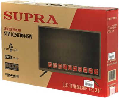 23.6" Телевизор Supra STV-LC24LT0045W, HD, черный – купить в Ситилинк ...
