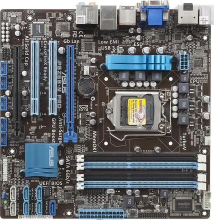 Материнская плата ASUS P8Z68-M PRO, LGA 1155, Intel Z68, mATX, Ret