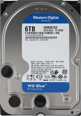 Жесткий диск WD Blue WD60EZAX, 6ТБ, HDD, SATA III, 3.5" – купить в ...