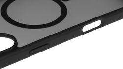 Чехол (клип-кейс) VLP Haze Case, для Apple iPhone 16 Plus, черный/прозрачный