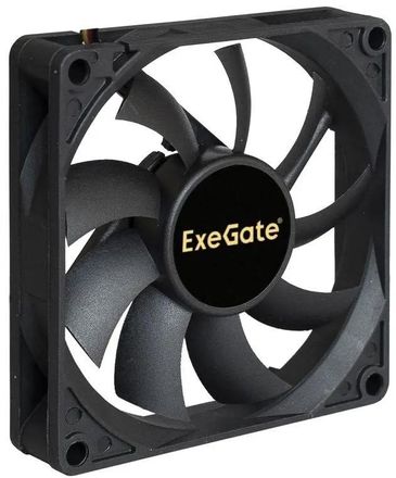Вентилятор EXEGATE EX288923RUS 80мм, 3-pin, 1700об/мин, 17 дБ, черный, OEM