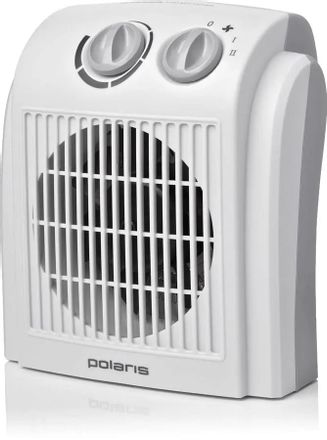 Тепловентилятор Polaris PFH 1566,  2000Вт,  с термостатом, 2 режима, белый,  серый [pfh1566]