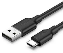 Изображение товара Кабель UGREEN USB Type-C male — USB male 3м 3А черный