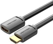 Изображение товара Кабель-удлинитель аудио-видео VENTION AHCBF,  HDMI (m) -  HDMI (f),  ver 2.0,  AWG30,  алюминий омедненный, 1м, GOLD,  черный