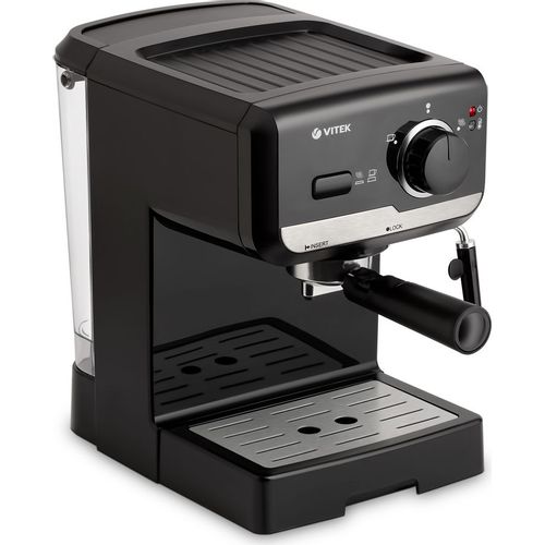 Кофеварка Vitek VT-1502, рожковая, черный