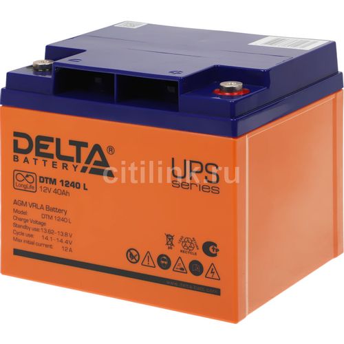 Аккумуляторная батарея Delta DTM 1240 L для ИБП, 12В, 40Ач