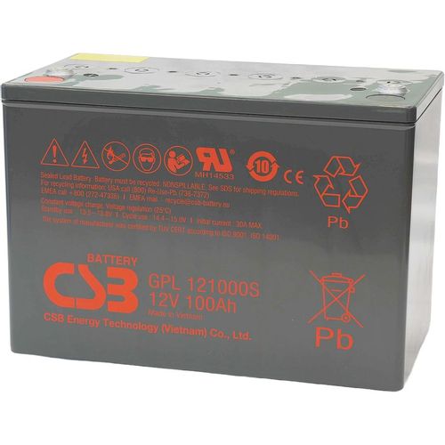 Аккумуляторная батарея CSB GPL121000S для ИБП, 12В, 100Ач