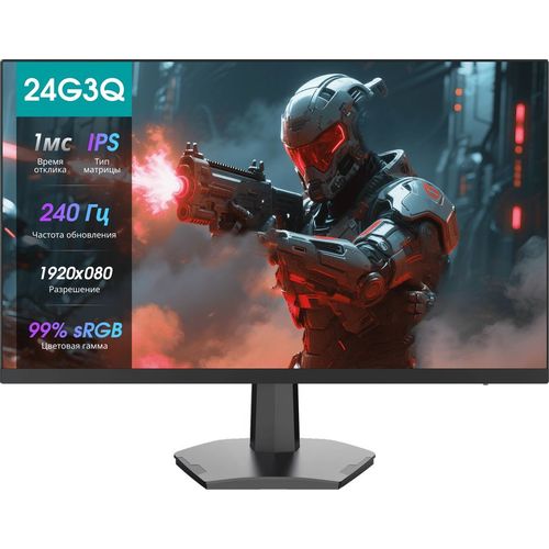 23.8" Монитор Hisense 24G3Q, 1920x1080, IPS, 240Гц, 2хHDMI, 1хDP, черный