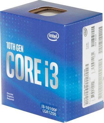 Обзор товара процессор Intel Core i3 10100F, LGA 1200, BOX ...