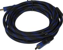 Изображение товара Кабель соединительный аудио-видео PREMIER 5-813BL,  HDMI (m) -  HDMI (m),  ver 1.4,  3м, ф/фильтр,  черный/синий [5-813bl  3.0]