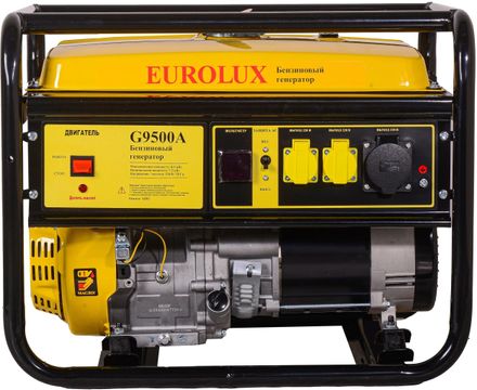 Бензиновый генератор EUROLUX G9500A, 220 В, 8.5кВт [64/1/81]