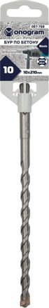 Бур MONOGRAM 087-768, по бетону/кирпичу/камню, 10мм, SDS-PLUS, 1шт