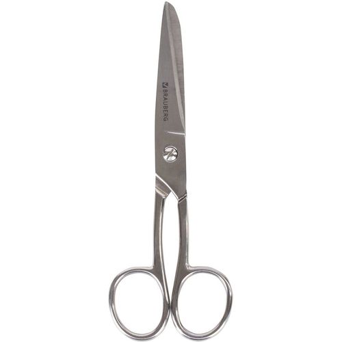 Ножницы BRAUBERG 237101 Professional 150мм, цельнометаллические, серебристый