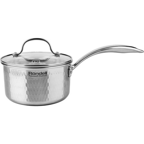 Ковш Rondell RainDrops RDS-1292, 1.7л, с крышкой, стальной