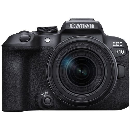 Беззеркальный фотоаппарат Canon EOS R10 kit ( RF-S 18-150/3.5-6.3 IS STM), черный [5331c016]