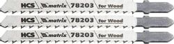 Набор пилок MATRIX 78203, по дереву, 75мм, 2.5 мм