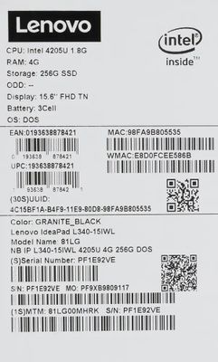 Lenovo l340 ram hot sale