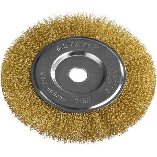 Щетка дисковая Stayer 35122-200, 200мм, 22.2мм, по дереву, металлу
